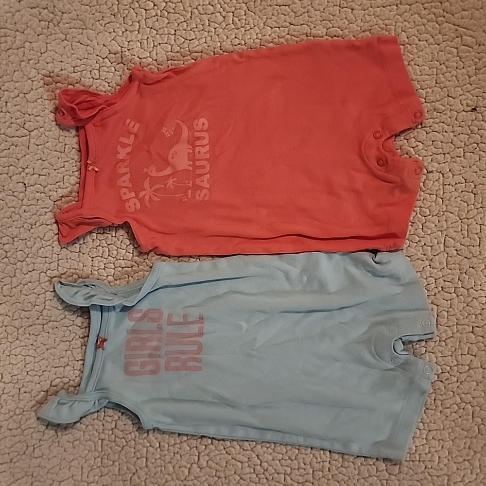 Tank top / shorts baby onsies